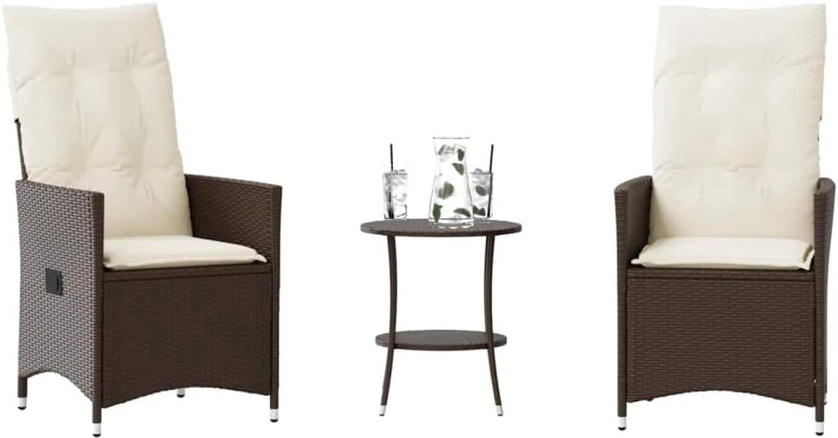 bistroset met kussens balkonset lounge buiten zitten