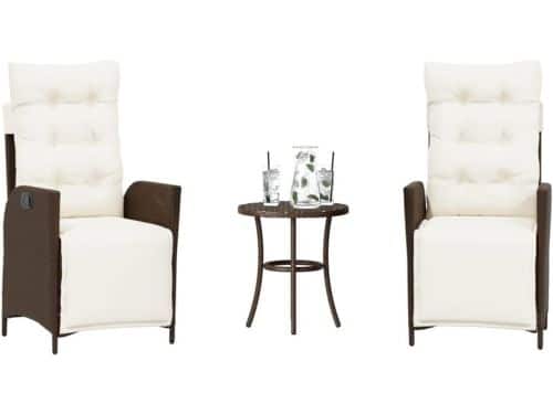 Bistroset met kussens - Tuinmeubelset Balkon - Ontspannen buiten zitten