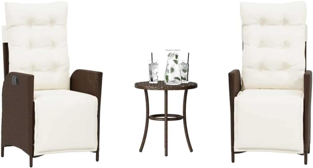 bistroset met kussens tuinmeubelset balkon ontspannen buiten zitten