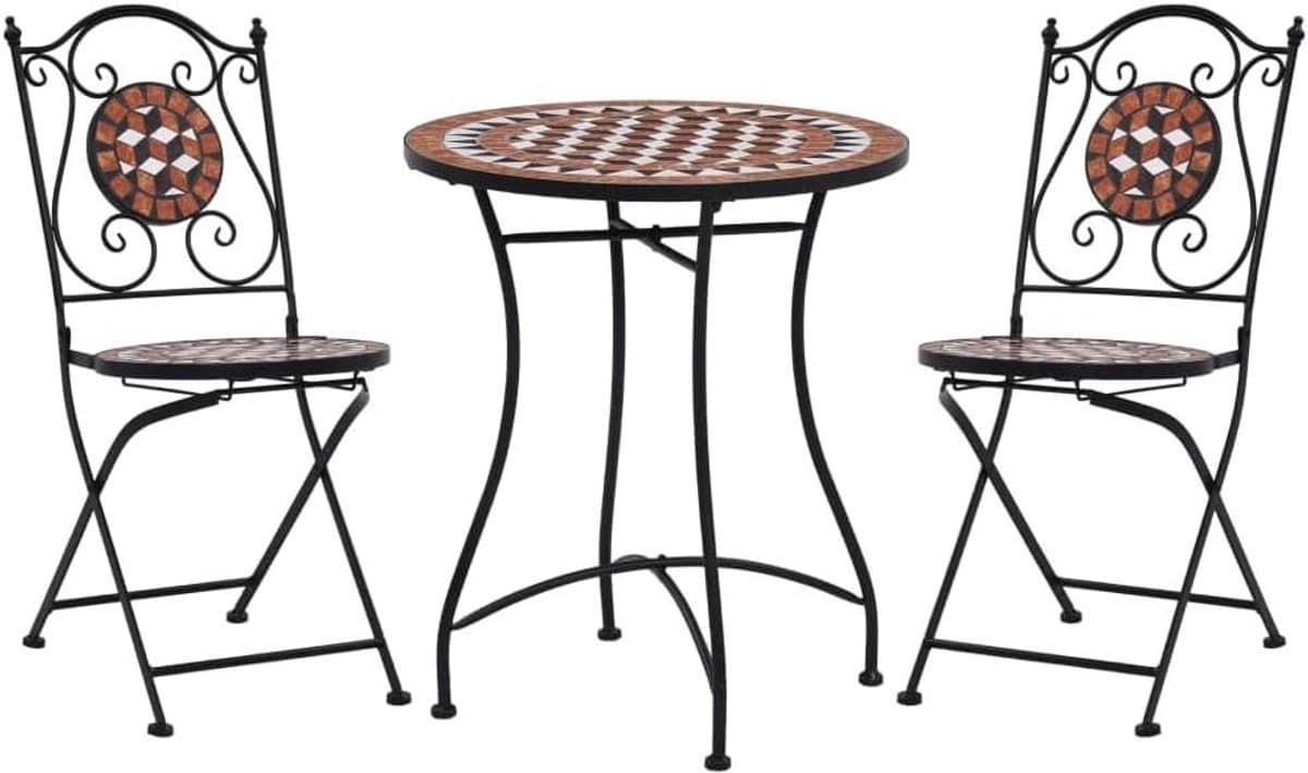 bistroset mozaïek terras set gezellig kletsen keramische