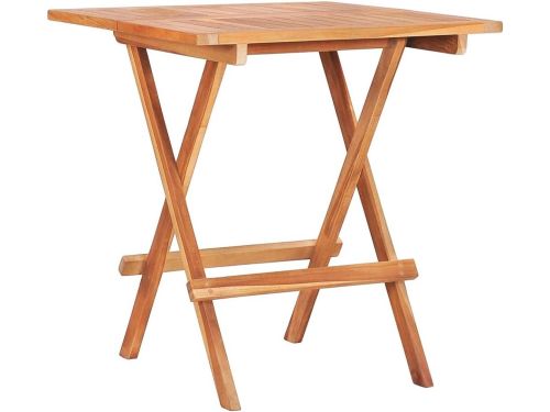Bistrotafel Klaptafel Houten Tuinmeubel Massief Teakhout 60x60 cm