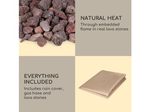 Blumfeldt Anafi Gasvuurplaats, Gas Terrasverwarmer 40.000 BTU/13 kW