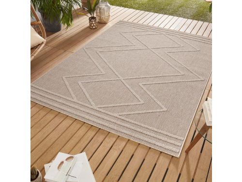 Bohemian Buitenkleed Beige 200x290 cm - Slaapkamer, Patio en Tuinkleed