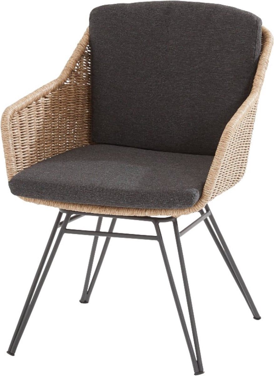 bohemian dining tuinstoel beige taste 4so 1 stuk