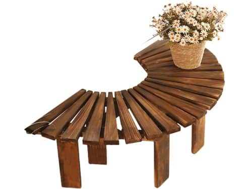 Boombank Halve Cirkel - Houten Tuinbank - Ontspannen Buiten