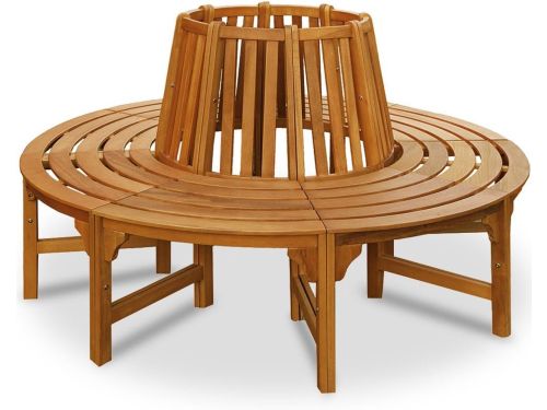 Boombank Rond Ø190 cm Tuinbank Hout - Eucalyptus FSC® 360°