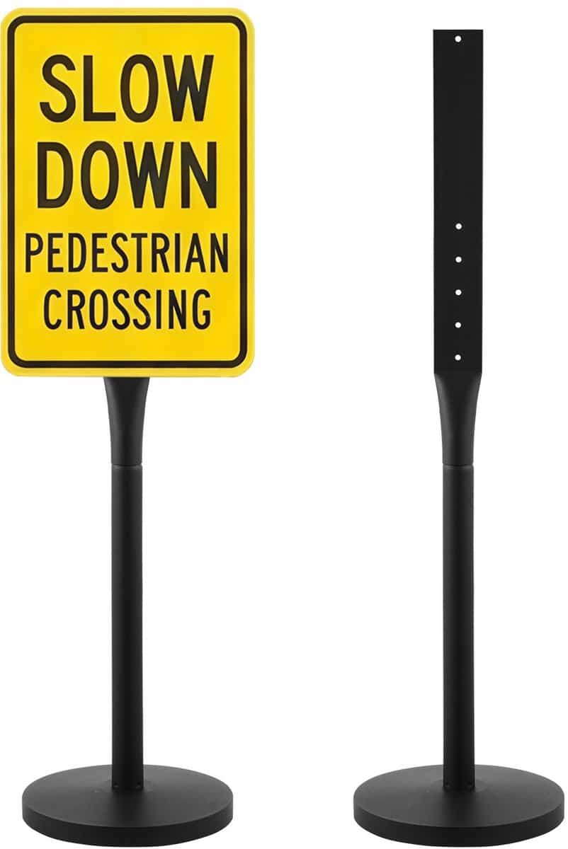 bordenstandaard draagbare posterstandaard hoogte 123 cm gietijzeren