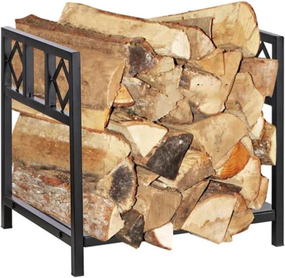 brandhoutrek klein houthouder opslag open haard vullen