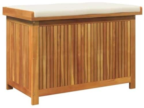 Buiten Kussen Box 90x50x60.5cm van Massief Acaciahout - Opslagoplossing voor