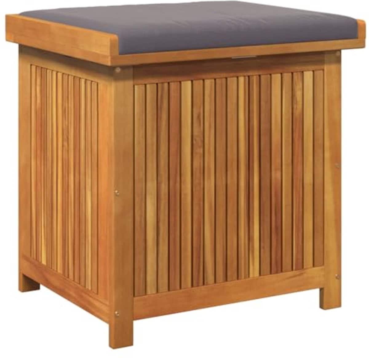 buiten kussenbox van acaciahout 60x50x61cm opbergdoos voor kussens en