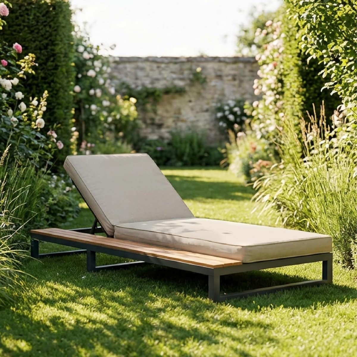buiten ligbed lounger dagbed tuin ontspanning verstelbare
