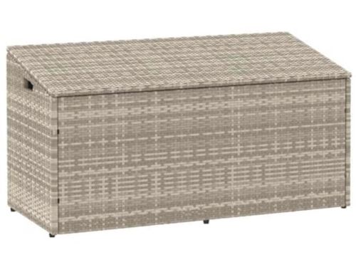 Buiten opslagbox 110x50x58cm van poly rattan - Tuin kussen opbergdoos