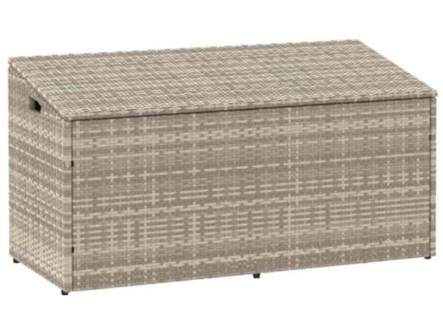 Buiten opslagbox 110x50x58cm van poly rattan - Tuin kussen opbergdoos