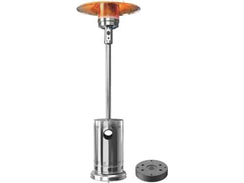 Buiten terrasverwarmer 48000 BTU - Propaan verwarming met wielen