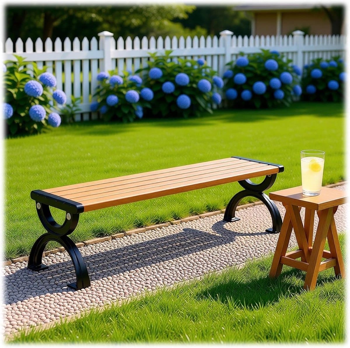 buitenbank hout parkbank tuinbank buiten zitten stevig