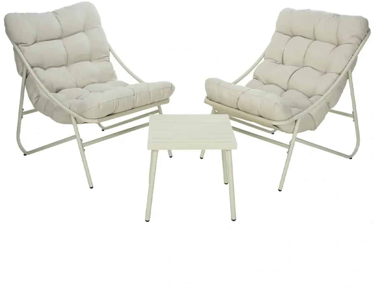 buitengewoon boet balkonset 3 dlg crème
