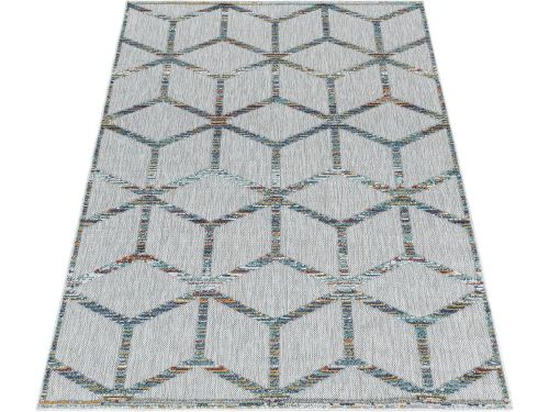 Buitenkleed 140x200 Multicolor Laagpolig voor Balkon, Tuin en Terras