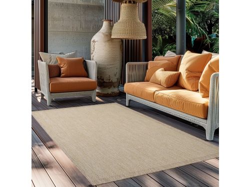 Buitenkleed, beige van kleur, gemaakt van polypropyleen, voor keuken en