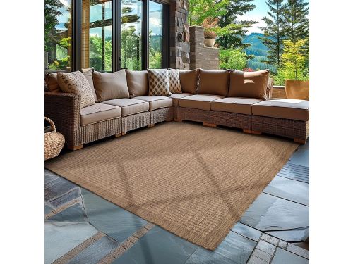 Buitenkleed Effen - Terraskleed Balkonkleed - Buiten Leven - Sisal-Look