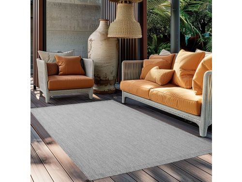 Buitenkleed, grijs, polypropyleen, voor keuken en balkon, UV-bestendig. 280x370 cm