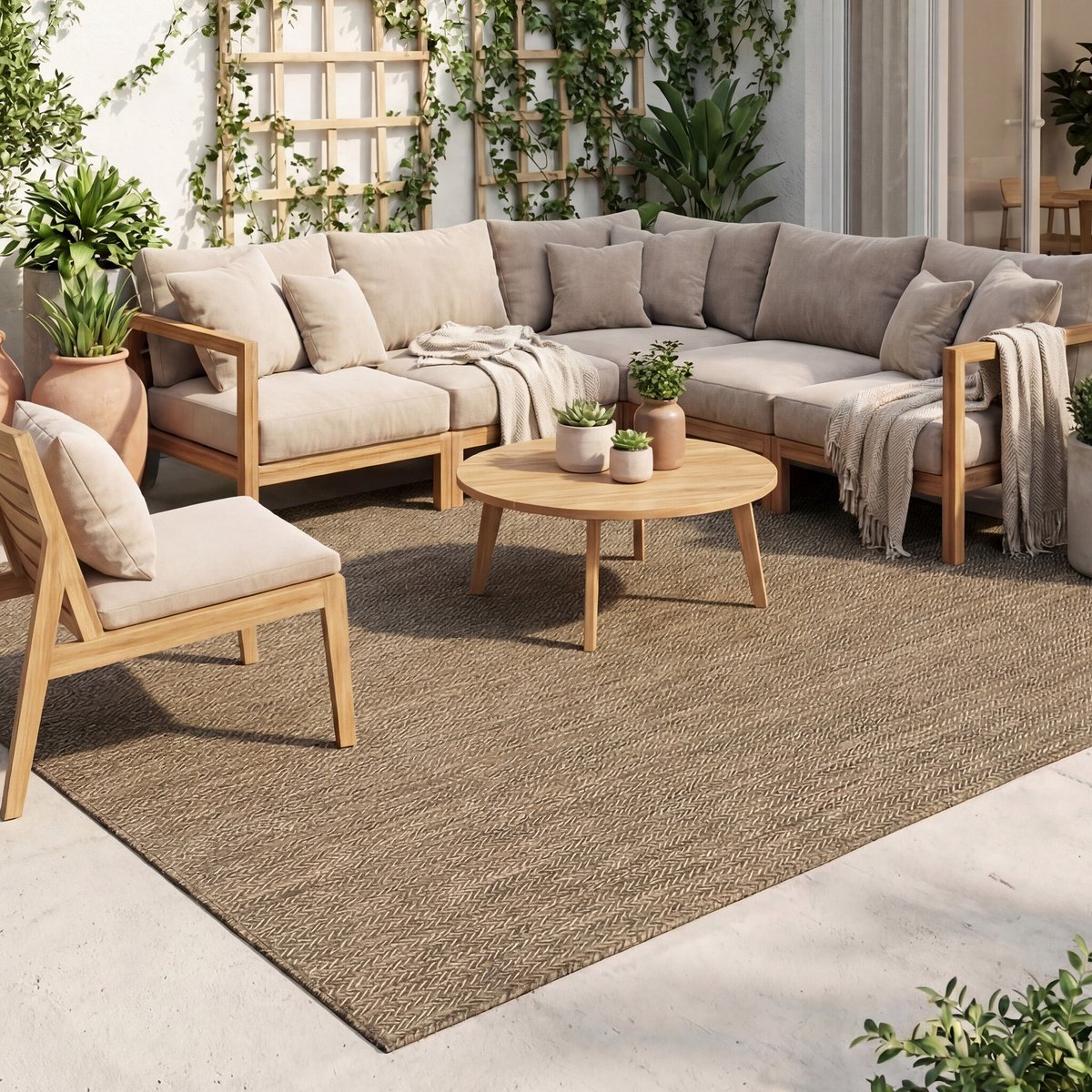 buitenkleed malta arrow naturel 200x290cm