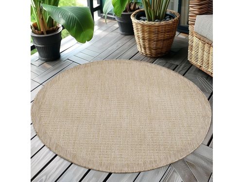Buitenkleed Rond - Terraskleed Tuinkleed - Buiten Leven - Plat