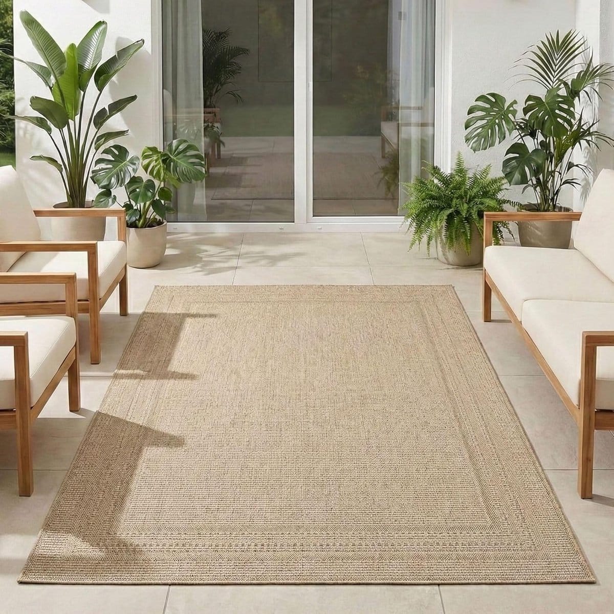 buitenkleed vloerkleed terras buiten leven weerbestendig uv bestendig