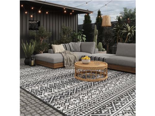 Buitenkleed Waterdicht Lichtgewicht - Picknickkleed Zwart-Wit - Outdoor Tapijt Camping