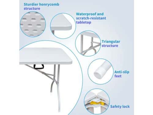 Buitentafel - Tuintafel - Klaptafel - Opvouwbare Tafel - Eettafel