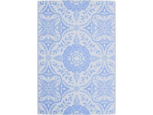 Buitentapijt 140x200 cm Babyblauw Duurzaam en Omkeerbaar Buitenkleed voor Patio