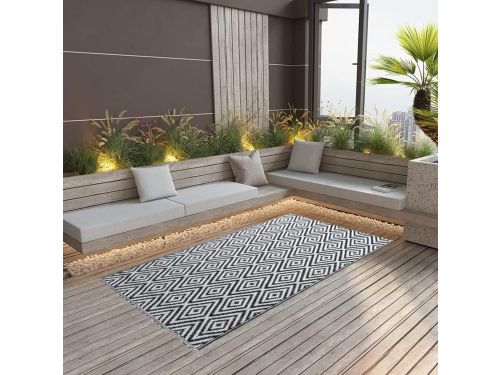 Buitentapijt - Terrastapijt Buitenkleed - Buiten Zitten - Dubbellaags Jacquard