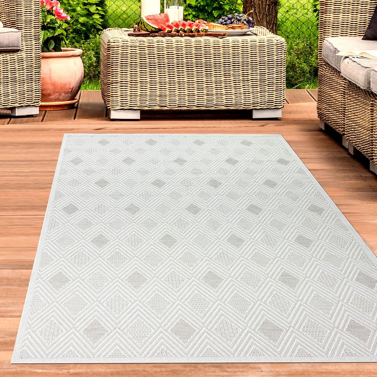 Buitentapijt – Vloerkleed buiten – Balkon terras – Weerbestendig polypropyleen