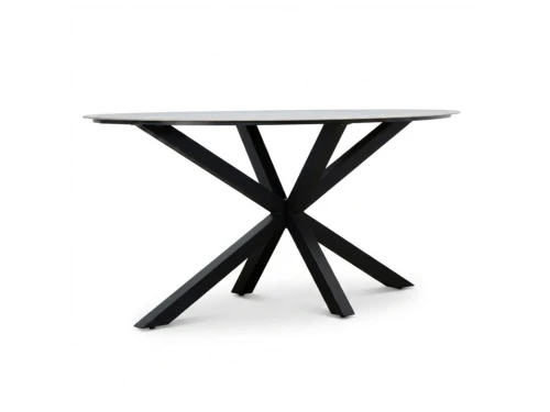 Calma dining bartafel 6 personen | sintered stone + aluminium | Marble Grey | 240cm ovaal