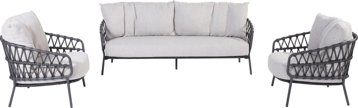 calpi stoel bank loungeset 3 delig rope 4 seasons outdoor