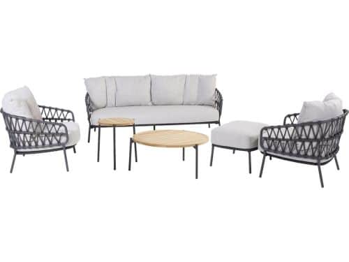 Calpi stoel bank loungeset 6 delig rope 4 Seasons Outdoor