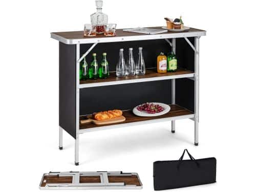 Campingkeuken met opbergruimte - Klaptafel Picknicktafel - Buiten koken en