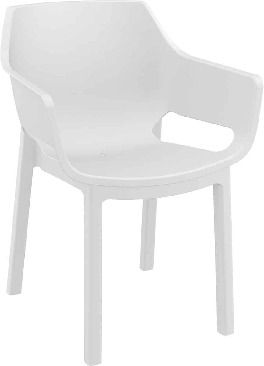 clp stapelbare tuinstoel dora, weerbestendig en ruimtebesparend, zitting van kunststof