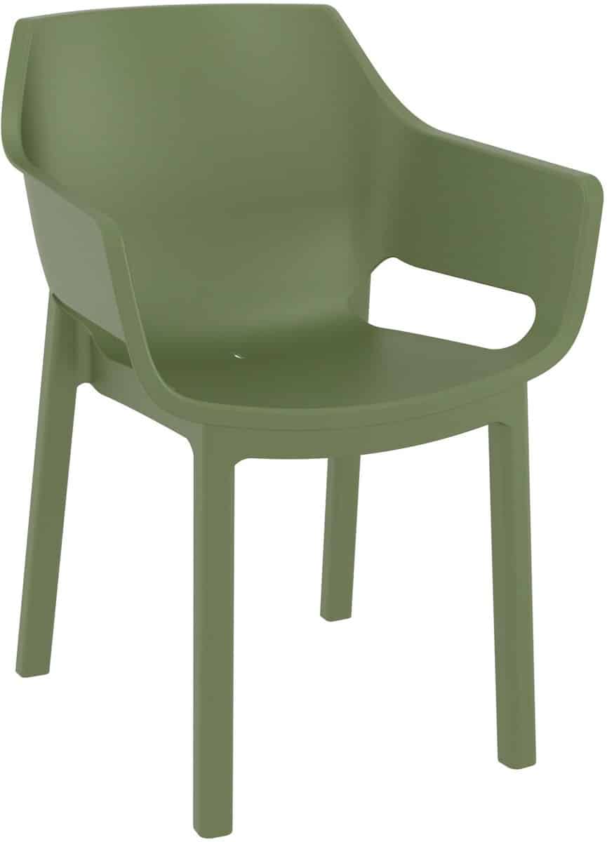 clp stapelbare tuinstoel dora, weerbestendig en ruimtebesparend, zitting van kunststof