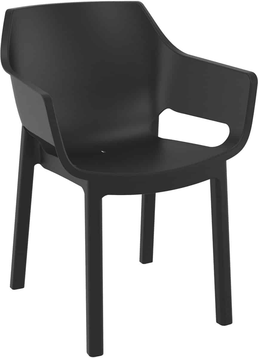 clp stapelbare tuinstoel dora, weerbestendig en ruimtebesparend, zitting van kunststof
