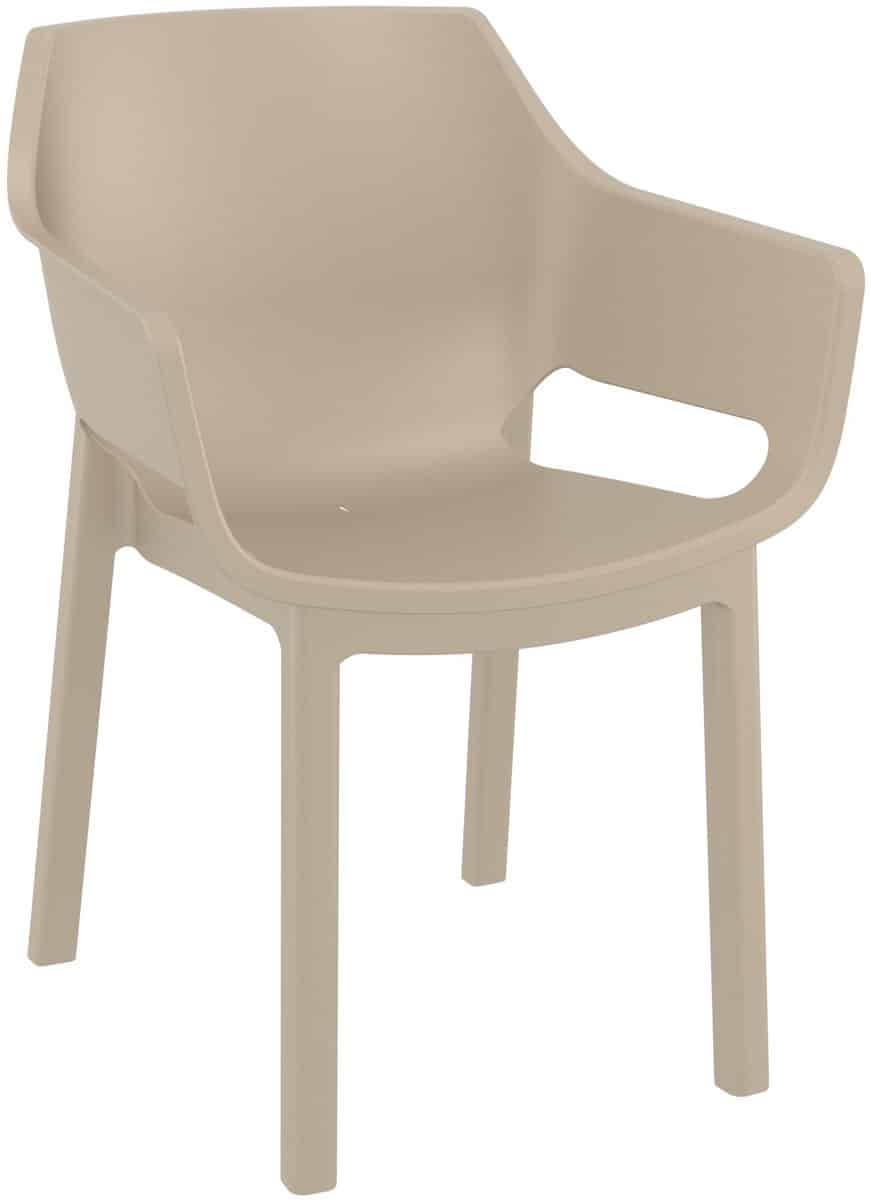 clp stapelbare tuinstoel dora, weerbestendig en ruimtebesparend, zitting van kunststof