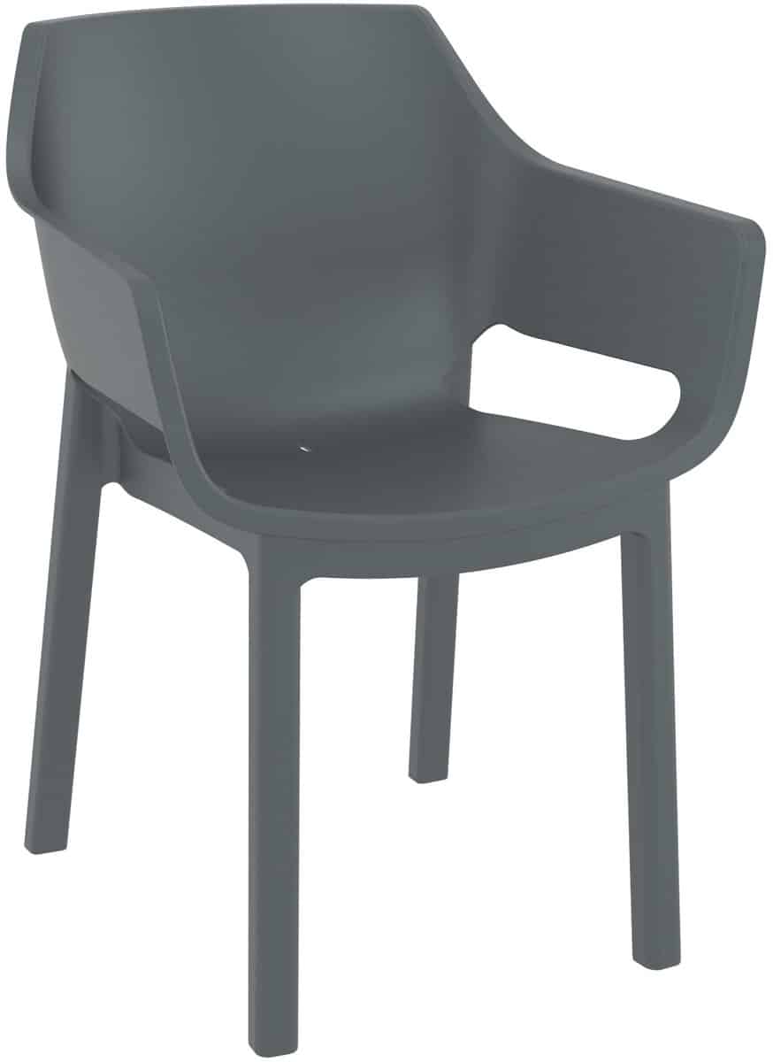 clp stapelbare tuinstoel dora, weerbestendig en ruimtebesparend, zitting van kunststof