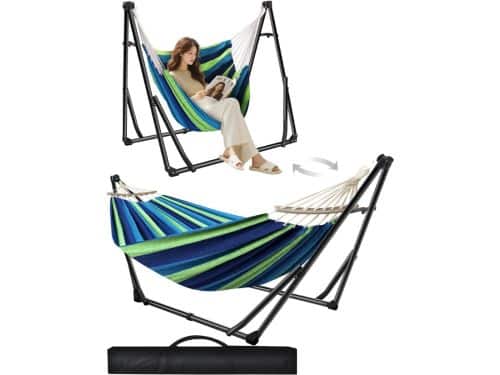 CLVP® Hangmat met Standaard - Hangstoel - Inklapbaar