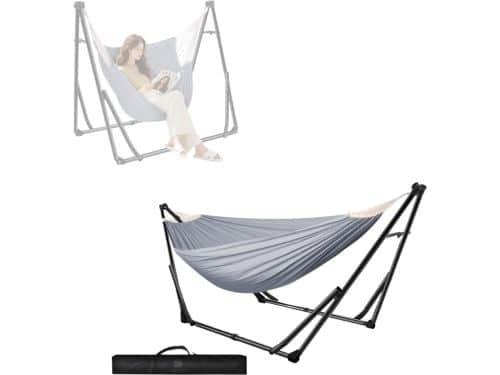 CLVP® Hangmat met standaard - Hangstoel - Inklapbaar - Tuin