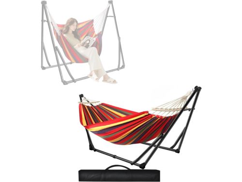 CLVP® Hangmat met standaard - Hangstoel - Inklapbaar - Tuin