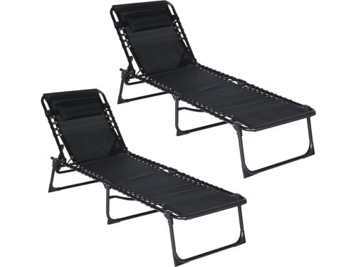 CLVP® Zonnebed Opvouwbaar - Ligbed Tuin - Relax Ligstoel Buiten