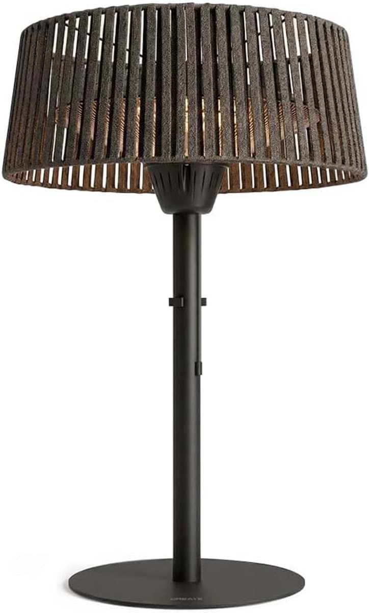 compacte infrarood terrasverwarmer met kantelbeveiliging 1500w