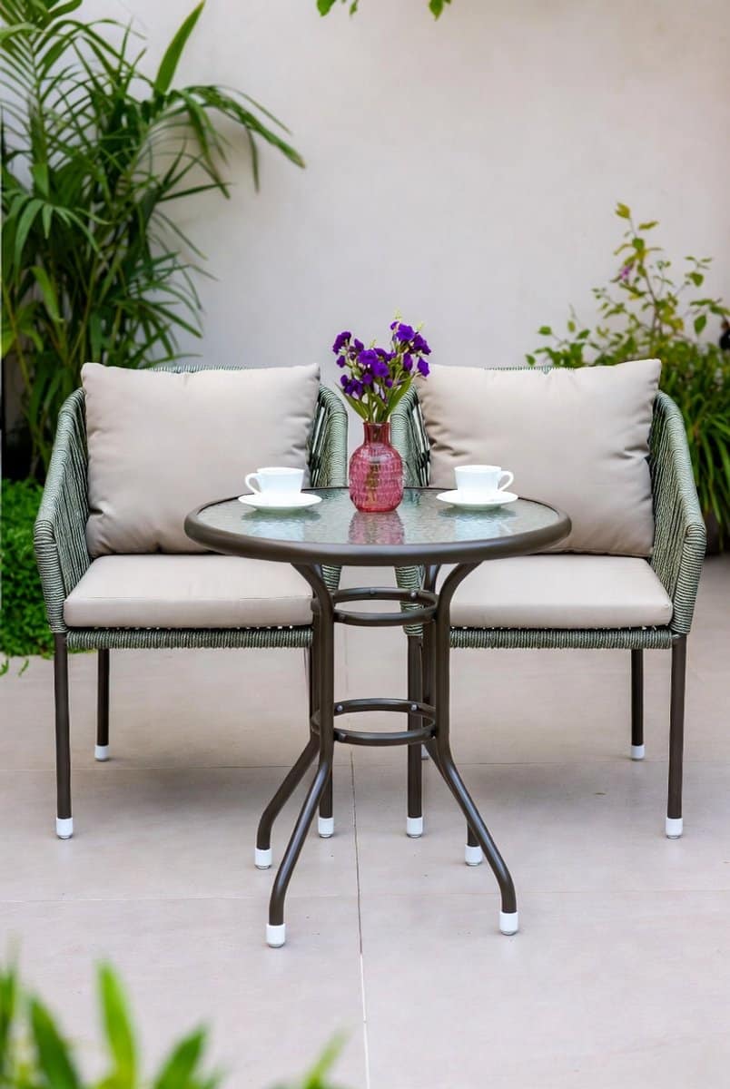 compacte rotan balkonset 3 delig bistroset voor 2 personen met