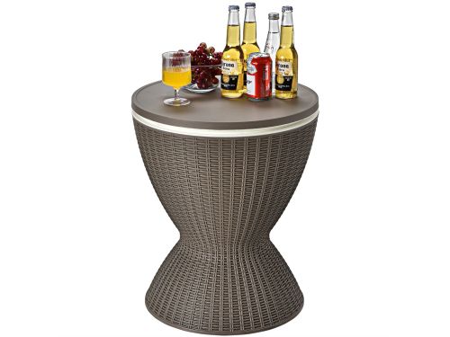 COSTWAY 3-in-1 Cool Bar, in hoogte verstelbare bijzettafel