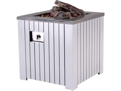 Cozy Living sfeerhaard Faro - mat wit - aluminium