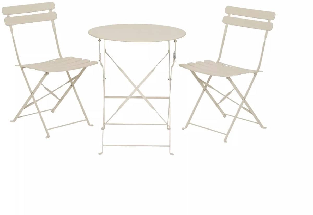 decoris bistroset off white staal